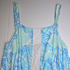 LILIBRIDGE Women's Size Small Blue Pastel Tropical Dress NWT -1408